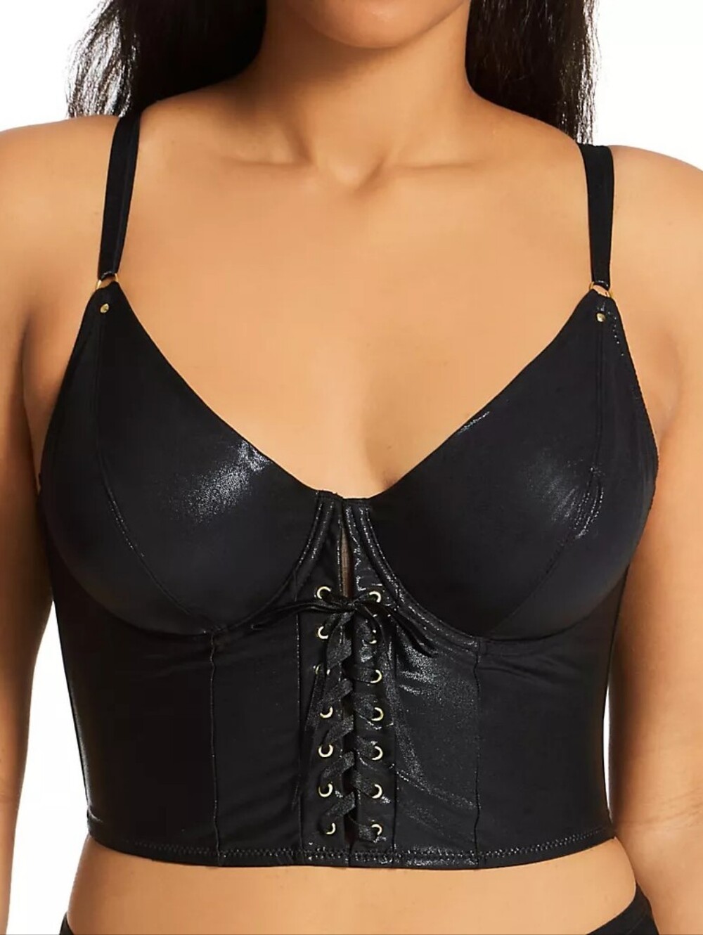 Pour Moi Contradiction Scandalous Underwire Bustier Bra Size 36D